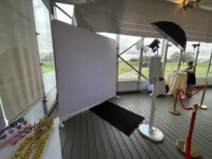 DSLR photo Booth being used